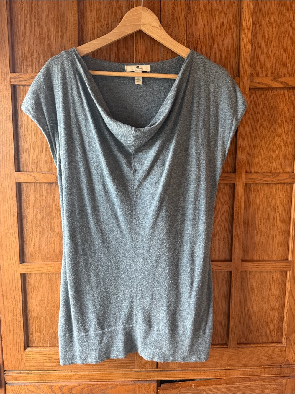 Banana Republic Gray Cowl Neck Tunic Top